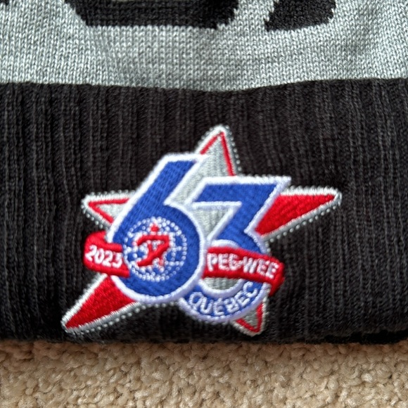 NWT - CCM hockey 2023 Quebec Pee-Wee tournament winter cap hat beanie - Picture 2 of 7